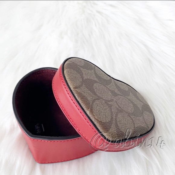 NWT Coach Signature Canvas and Leather Trinket Box - Picture 10 of 10